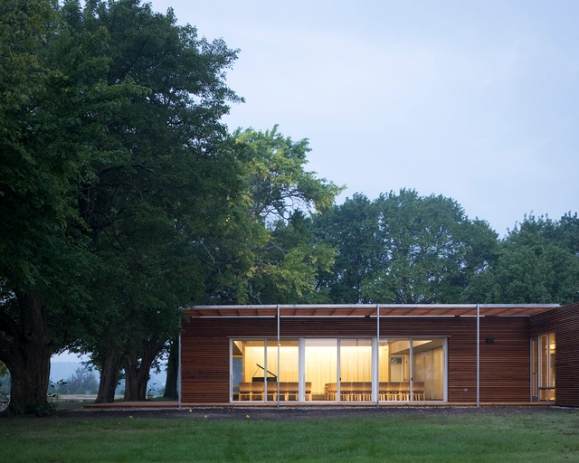 Unitarian Fellowship of Lawrence / El Dorado - Adaptive Reuse, Garden, Facade