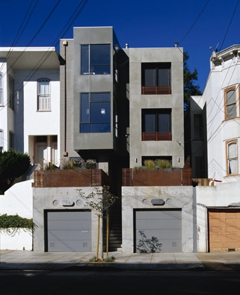Chattanooga Street Duplex / Zack | de Vito - Residential Architecture, Door, Facade, Stairs