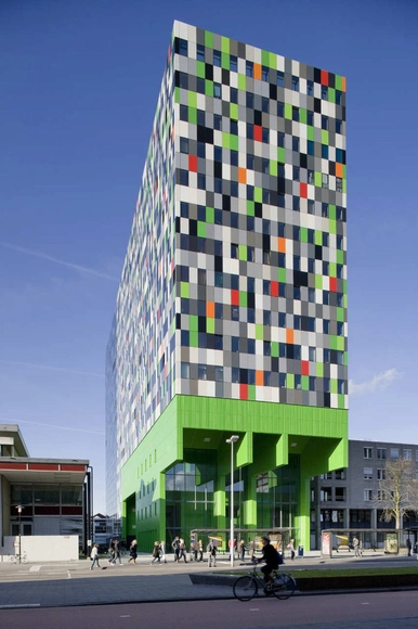 380 Student Units and Public Space Design / Architectenbureau Marlies Rohmer - Dorms, Facade