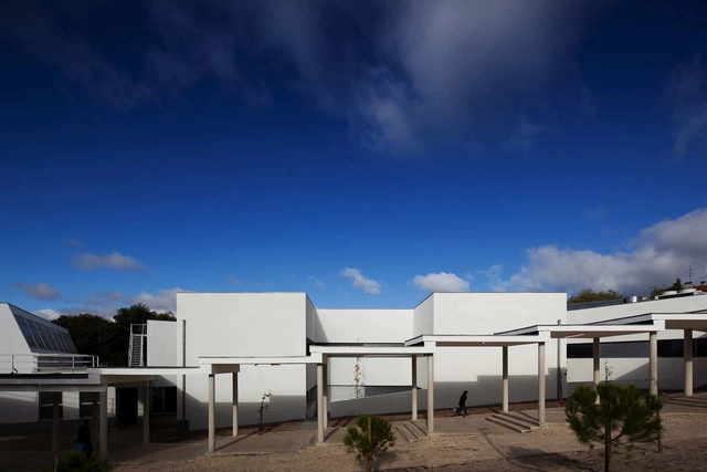 曼努埃尔一世第二中学 / BFJ Arquitectos - 中小学校