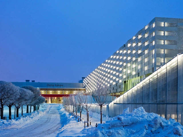 Stockholmsmässan AE-hall / Rosenbergs Architects - Public Architecture, Facade, Stairs