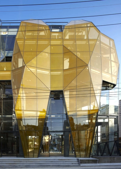 The Yellow Diamond / Jun Mitsui & Associates Architects + UnSangDong Architects - Shopping Centers, Facade