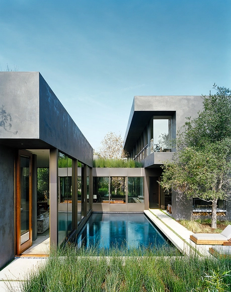 Vienna Way / Marmol Radziner - Houses, Courtyard, Facade, Door