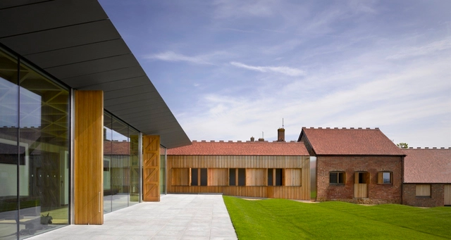 Windmill Hill / Stephen Marshall Architects - Institute, Courtyard, Facade, Door