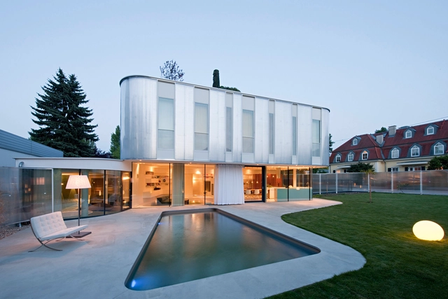 Wohnzimmer House / Caramel Architekten - Houses, Courtyard, Facade
