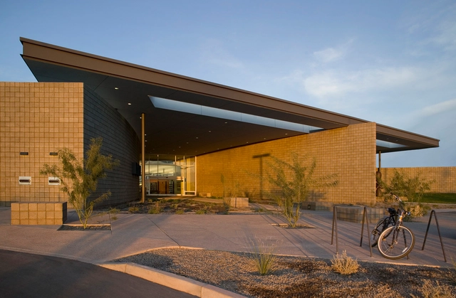 Cesar Chavez Library / Line and Space - Houses, Facade
