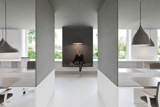 Office 04 / i29 interior architects - Offices Interiors, Facade, Arch, Lighting, Table