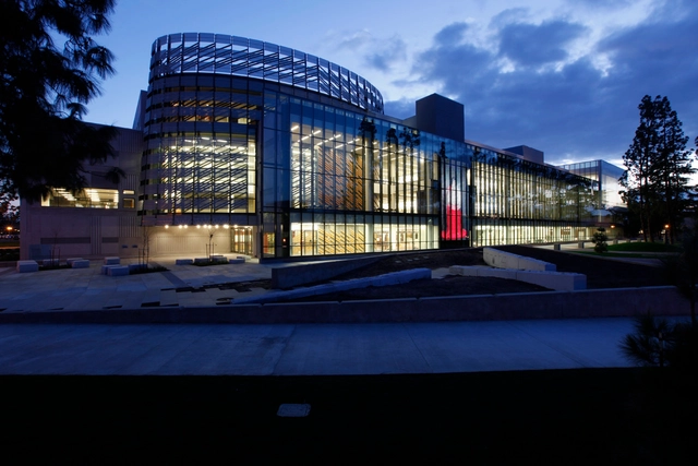 Henry Madden Library / AC Martin + Hillier Architecture - Library, Facade, Arch, Cityscape