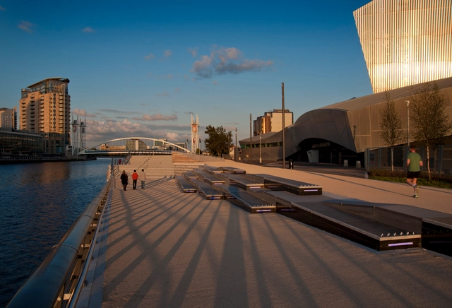 Trafford Wharf Promenade / FoRM Associates - Public Space, Facade, Lighting, Cityscape
