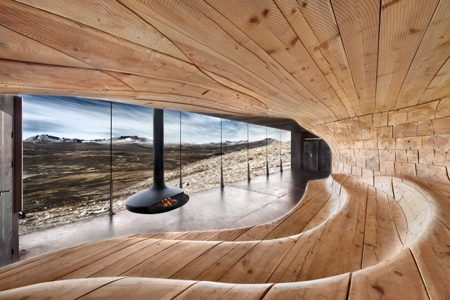 Pavilhão Tverrfjellhytta / Snøhetta - Arquitetura Cultural