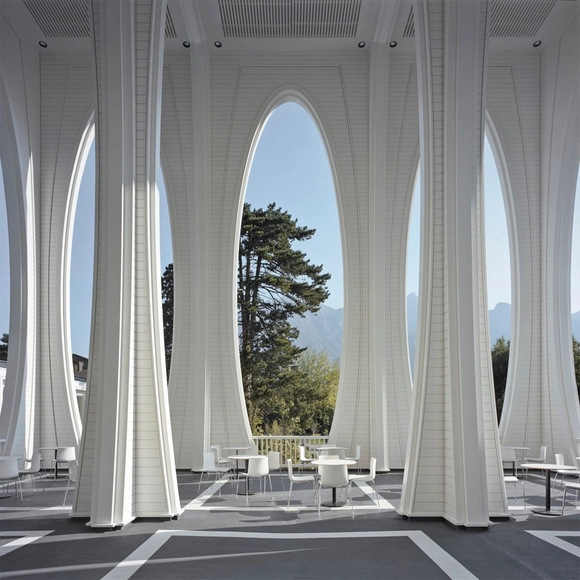 Tamina Thermal Baths / Smolenicky & Partner Architecture - Bath House, Column, Facade, Arch, Arcade