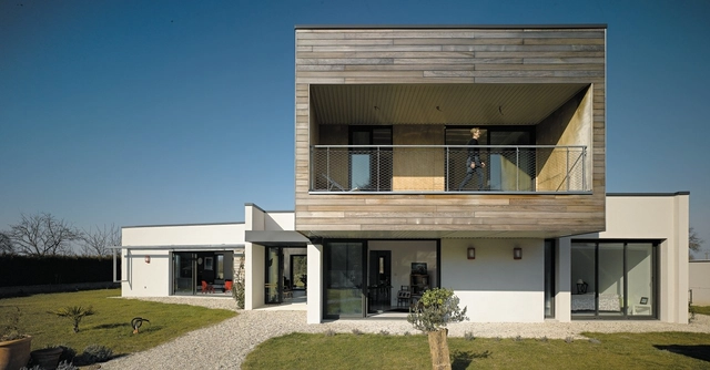 Maison P+C / atelier alassoeur architecture - Houses, Door, Facade, Balcony