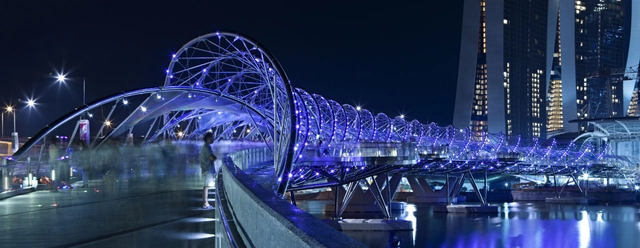 Helix Bridge / Cox Architecture with Architects 61 - Pedestrian Bridge, Cityscape