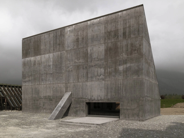 Plantahof农业学校礼堂 / Valerio Olgiati - 礼堂