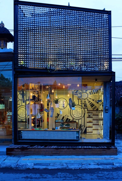 Denimdenim / Word of Mouth Architecture - Showroom, Door, Facade, Arch, Bench