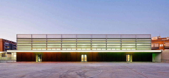 Sports Center in Rubí / CGP Arquitectos - Recreation & Training, Fence, Facade, Lighting