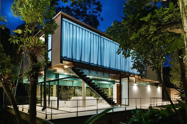 House in Iporanga / Nitsche  - Houses, Garden, Stairs, Facade, Handrail, Lighting