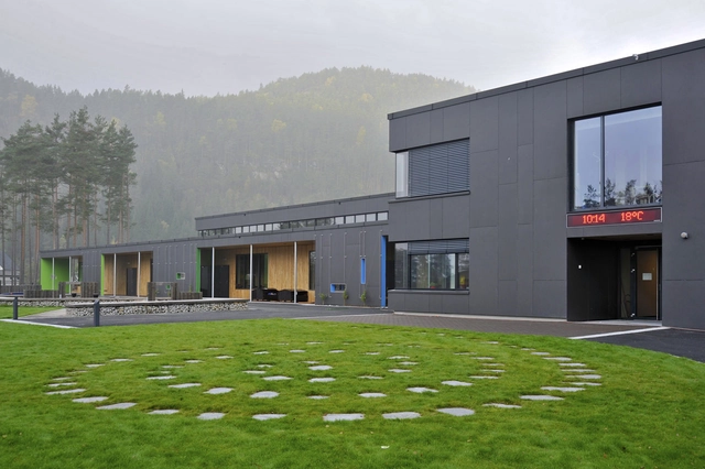 Tonstad School And Publich Bath / Filter Arkitekter - Exterior Photography, Schools , Facade