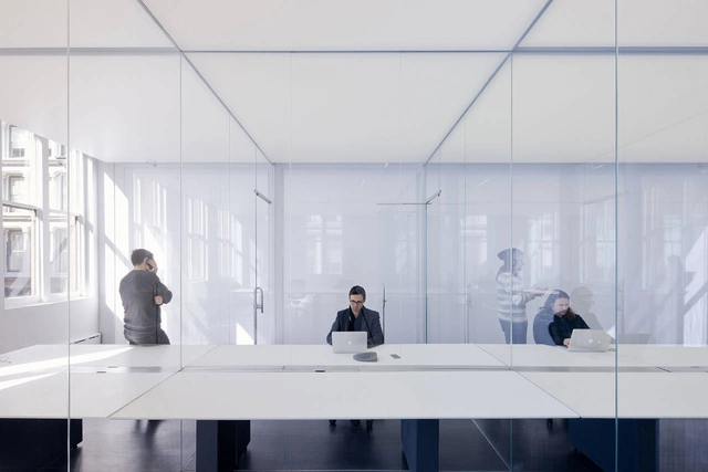 Logan Offices / SO-IL - Institutional Buildings, Facade, Table