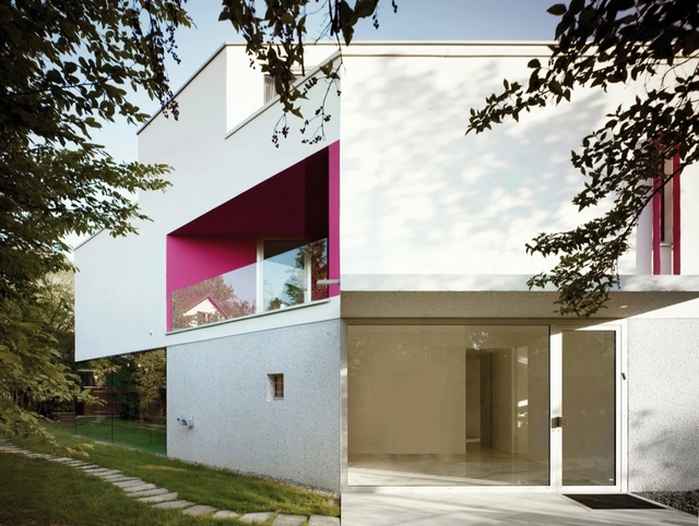 L House / Philippe Stuebi - Houses, Facade, Door, Lighting