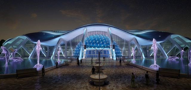 In Progress: Primorsky Aquarium / OJSC Primorgrajdanproekt - Aquarium, Facade, Arch, Lighting