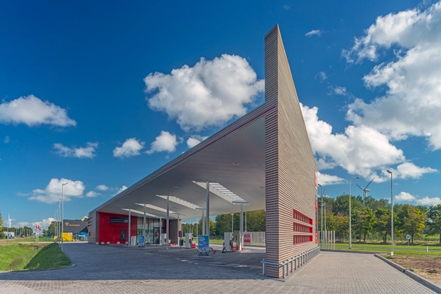 Estación de Servicio Sustentable / Knevel Architecten - Gasolinera