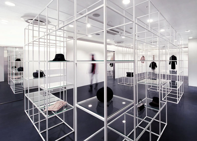 Bianco Nero / Nico Architects - Tienda, Barandas, Fachada