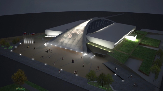 Recinto Polideportivo Odesur / Judson & Olivos Arquitectos - Estadios, Fachada