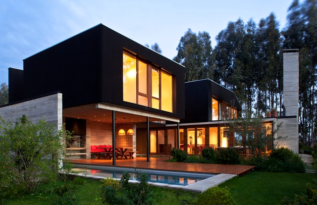 Casa Rocas / UN Arquitectura - Residencial, Fachada, Puerta