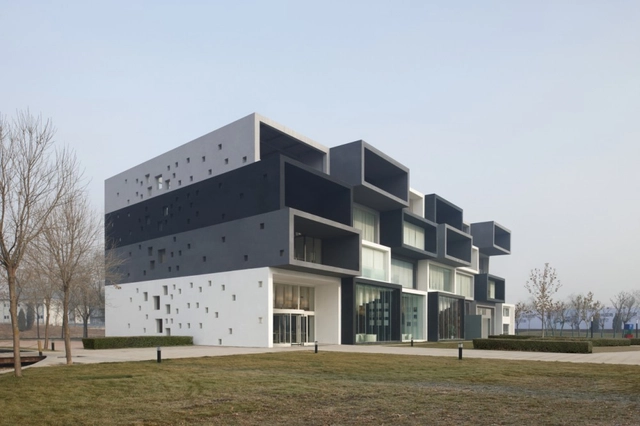 Pixel en Beijing Modelroom  / SAKO Architects - Vivienda Colectiva, Fachada