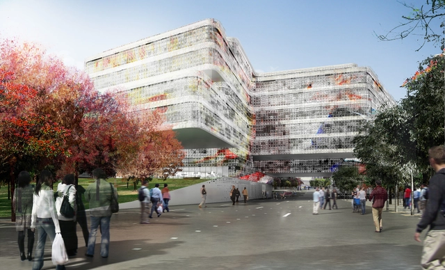 Propuesta Nuevo Centro de Badalona / aldayjover - Arquitectura Cultural, Fachada, Urbano