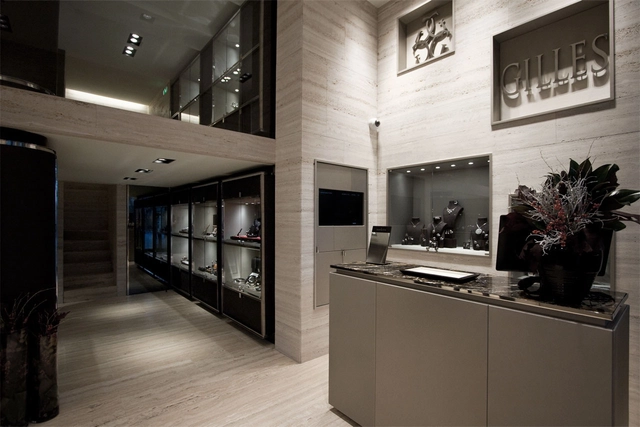 Loja na Avenida da Liberdade / Diana Vieira da Silva - Serviços, Cozinha, Fachada, Cadeira, Bancada