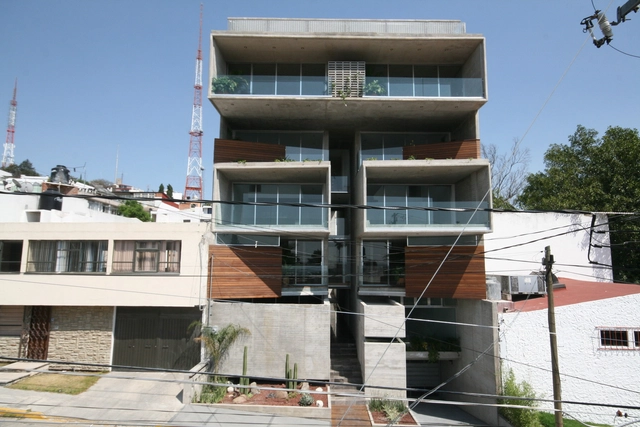 Edificio Tecamachalco / RP Arquitectos - Apartamentos, Fachada, Balcón