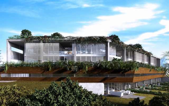 Edifício Corujas / FGMF - Serviços, Jardim, Fachada