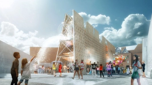 CODA gana el Young Architects Program del MoMA PS1 con ‘Party Wall’ Desechos de Skateboard - Imagen Principal