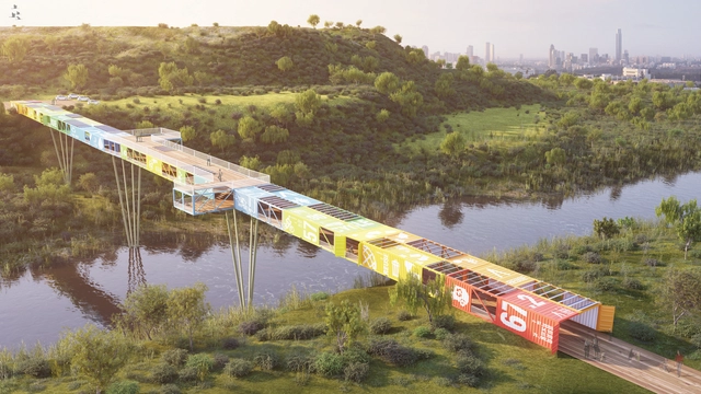 Puente Econtainer  / Yoav Messer Architects - Puentes