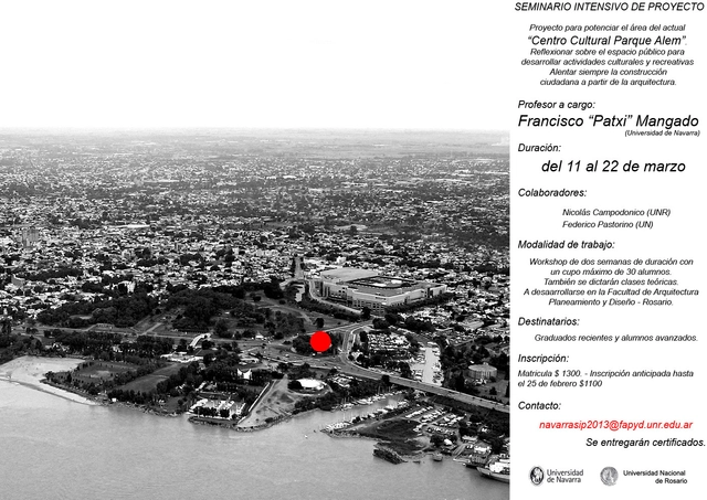 Inscripciones para Seminario Intensivo de Proyecto: “Centro Cultural Parque Alem” / Rosario-Argetina - Imagen Principal