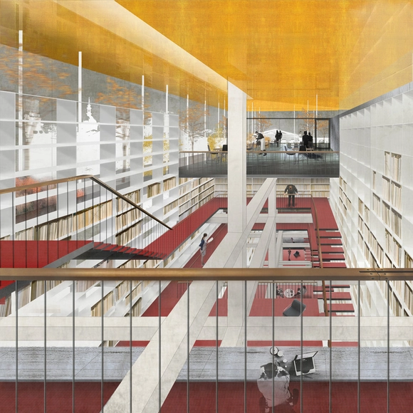 Rehabilitación de la Biblioteca del Congreso Nacional ya tiene ganador: Beals Lyon Arquitectos / Chile - Imagen Principal
