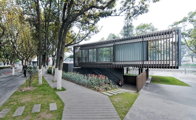 Riverside Park Pavilion / Vector Architects - Community , Garden, Facade, Handrail