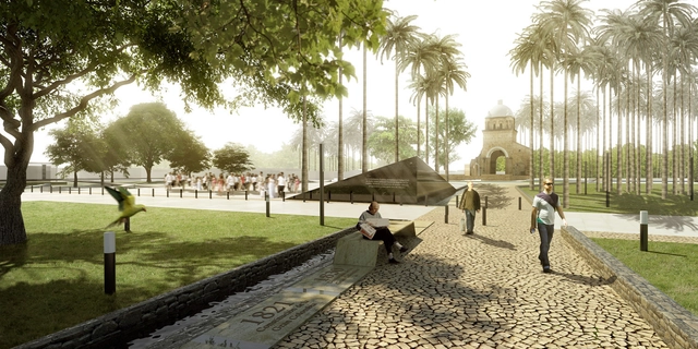 Primer Lugar del concurso público para la recuperación del Parque Grancolombia en Bogotá - Planificación Urbana