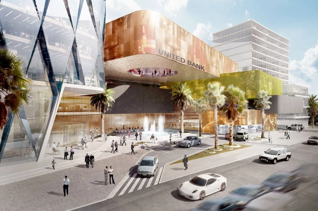 United Bank of Addis Ababa Proposal /  Söhne & Partner Architects + BET Architects - Office Buildings, Facade, Lighting