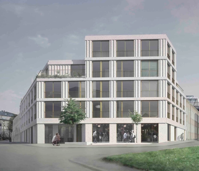 Urban Housing Winning Proposal /  ETAT Architects + Spridd Architects - Facade, Door