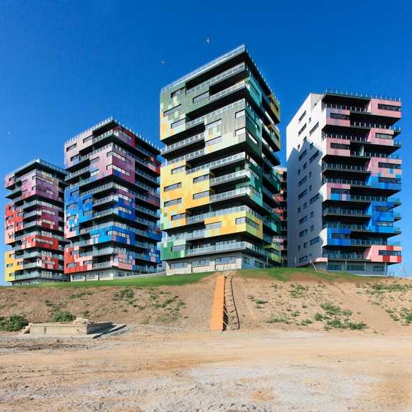 Spectrum Residential Ensemble / Re-Act Now - Apartments, Facade