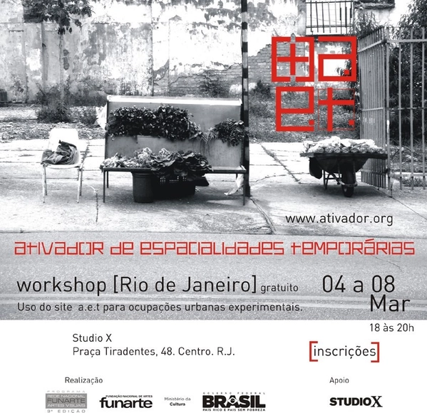 Workshop: Ativador de Espacialidades Temporárias - Imagem de Destaque