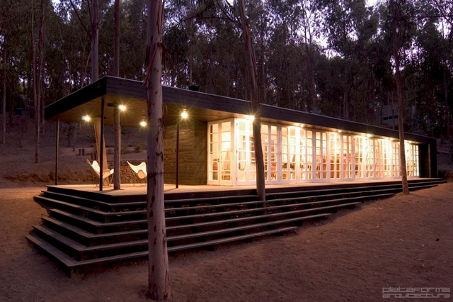 Casa del Bosque / F3 Arquitectos - Casas, Puerta, Escaleras, Fachada, Barandas, Bosque