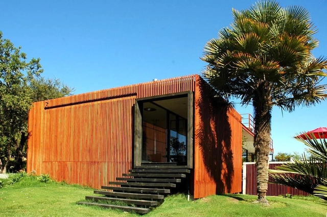 Spa Las palmas de Leyda / Cristobal Valenzuela Haeussler - Casas, Jardín, Fachada, Puerta