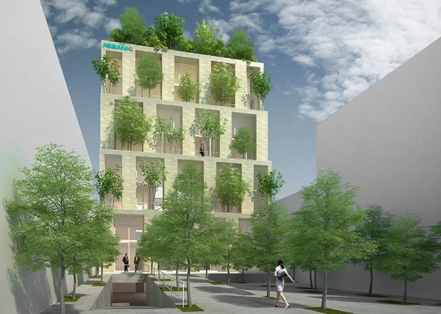 Trees Building for ABBANK Proposal / Vo Trong Nghia Architects - Featured Image