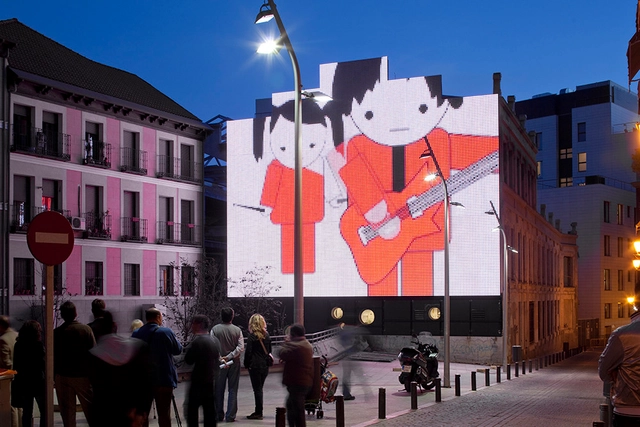 Led Action Facade / Langarita Navarro Arquitectos - Instalaciones Y Estructuras