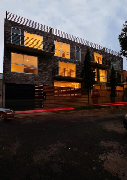 Edificio de viviendas Zitacuaro / Pascal Arquitectos - Apartamentos, Fachada