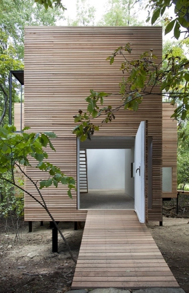 Espacio T / Steven Holl Architects - Casas, Jardín, Puerta, Fachada, Escaleras, Arco, Bancas